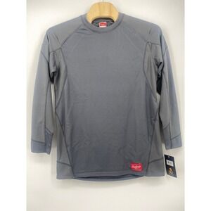 Rawlings Performance Training Shirt Large Grey UDFP4-GR-90 Athletic NWT